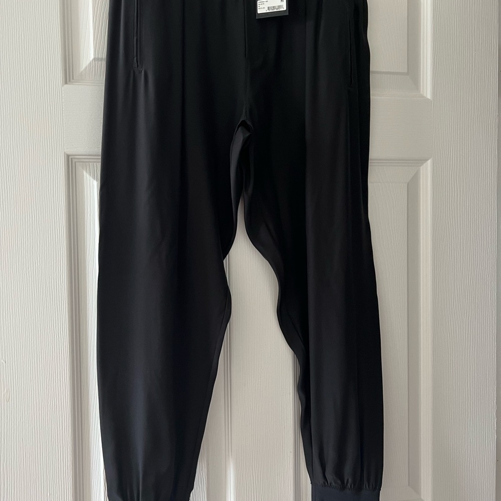 Black Jogger Silk Pants